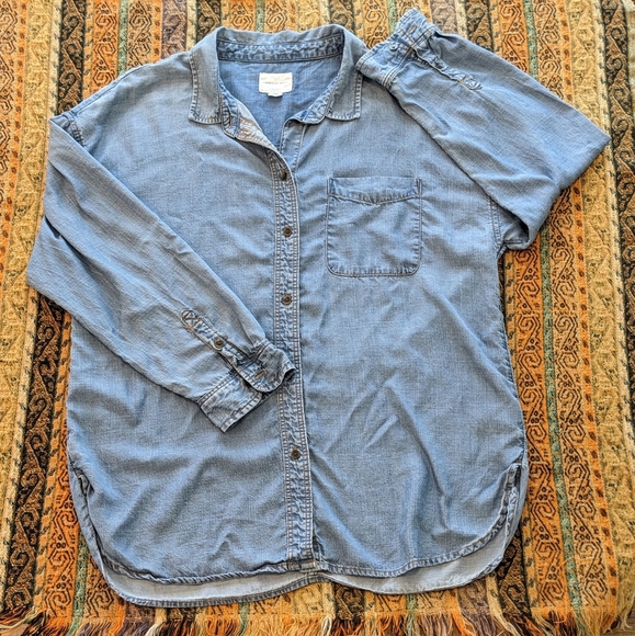 American Eagle Outfitters Oversized Button Down Shirt - Picture 3 of 5